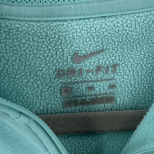 Nike Girls Hoodie Jacket Size XL (14) Seafoam Blue Zip Up Dri Fit Athletic - Picture 4 of 5