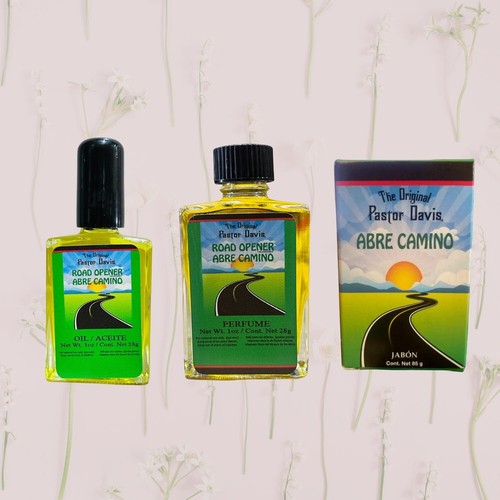 Juego de aceite/perfume agudo y jabón Pastor Davis Road Opener Abre Camino - Imagen 2 de 2