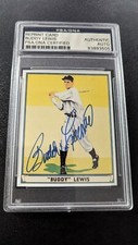 1941 Play Ball REPRINT Card Buddy Lewis Autograph PSA Certified