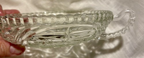 Crystal Cut Vintage Candy/Nut/Trinket Dish With A Handle - Picture 5 of 8