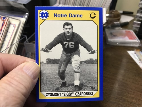 ZYGMONT “ZIGGY” CZAROBSKI 9 Collegiate Collections Notre Dame Football Card #159