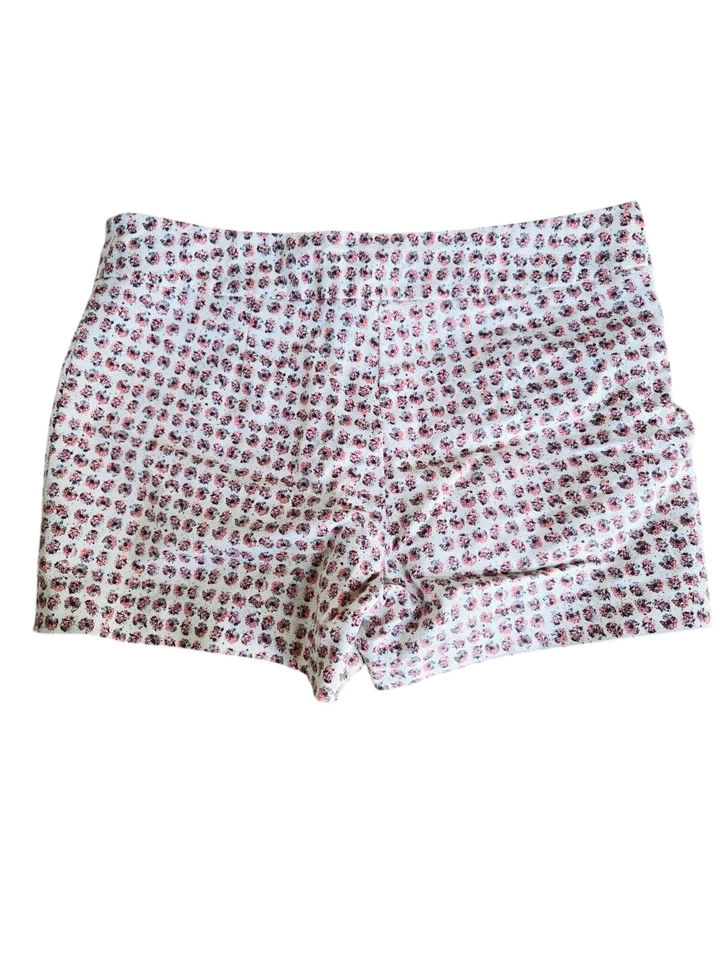 Pantalones Cortos Willi Smith Talla 10 Off White Rosa Patrón 4 pulgadas Entrepierna Nuevos sin Etiquetas Foto 2 de 4