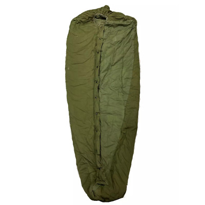 Olive Drab Intermediate Down Mummy Sleeping Bag   Used Serviceable *mocinc.1982*