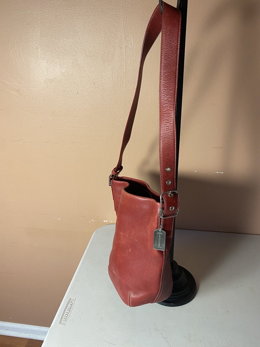 COACH Dark Red Leather Legacy Soho Hobo/duffle Shoulder Bag COACH Dark Red Leather Legacy Soho Hobo/duffle Shoulder Bag