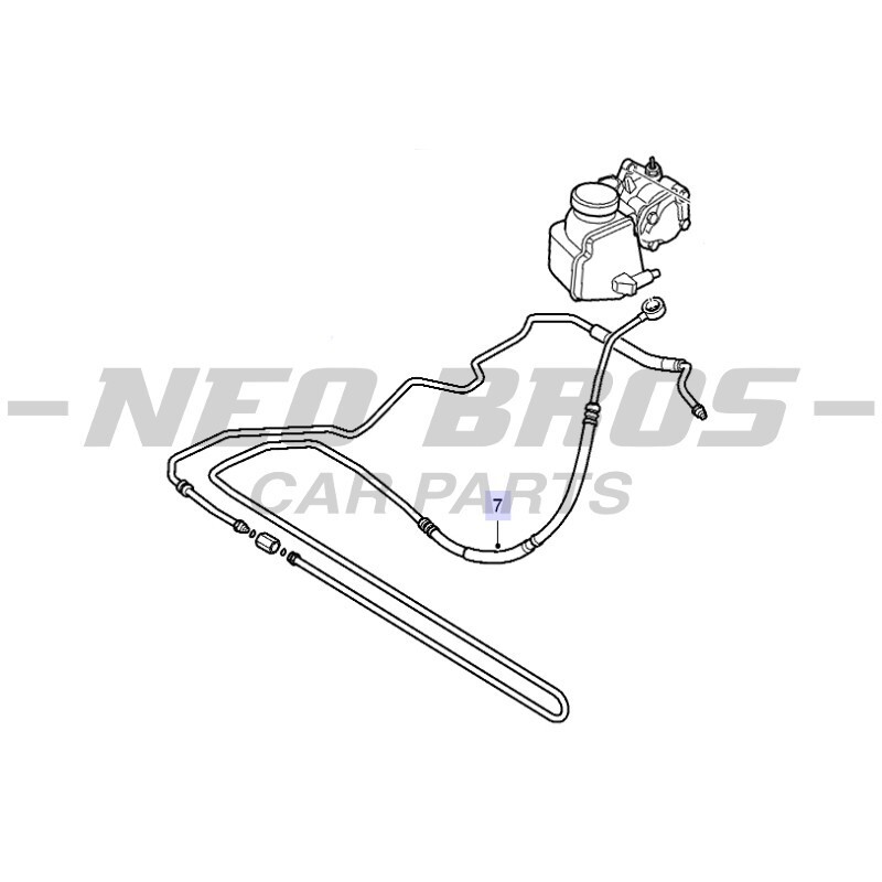 OEQ Power Steering Pipe Hose Kit Saab 9-3 1.8t B207 150BHP RHD 05 ハイエース200系 運転席助手席フットレストセット販売T&MSTYLE