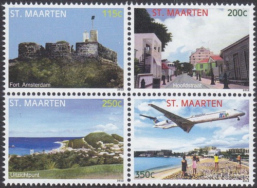 Sint Maarten Issue 2012 (108-111) Tourism - Airplane - 第 1/1 張圖片