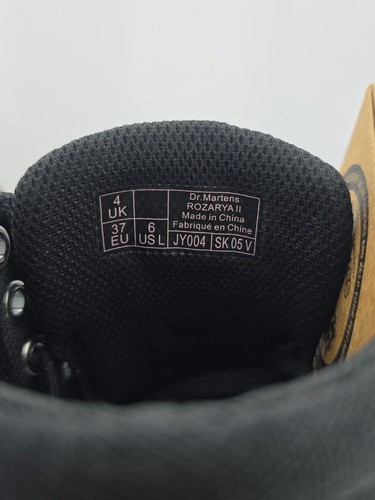 Neu Docs Dr. Martens Rozarya II schwarzer Canvas-Schuh Stiefel Damengröße 6 - Bild 2 von 17