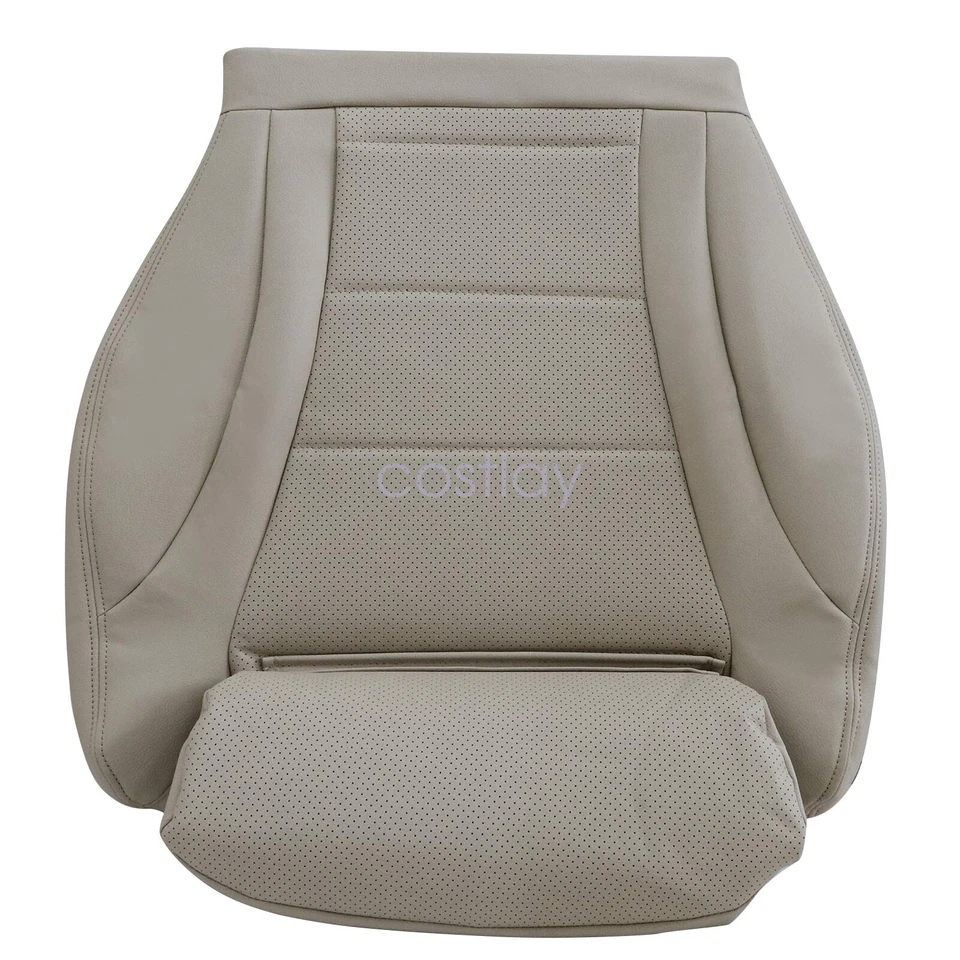 For 2017 Mercedes Benz C300 GLC300 Driver Bottom Seat Cover Silk Beige Light Tan - Image 2 of 4