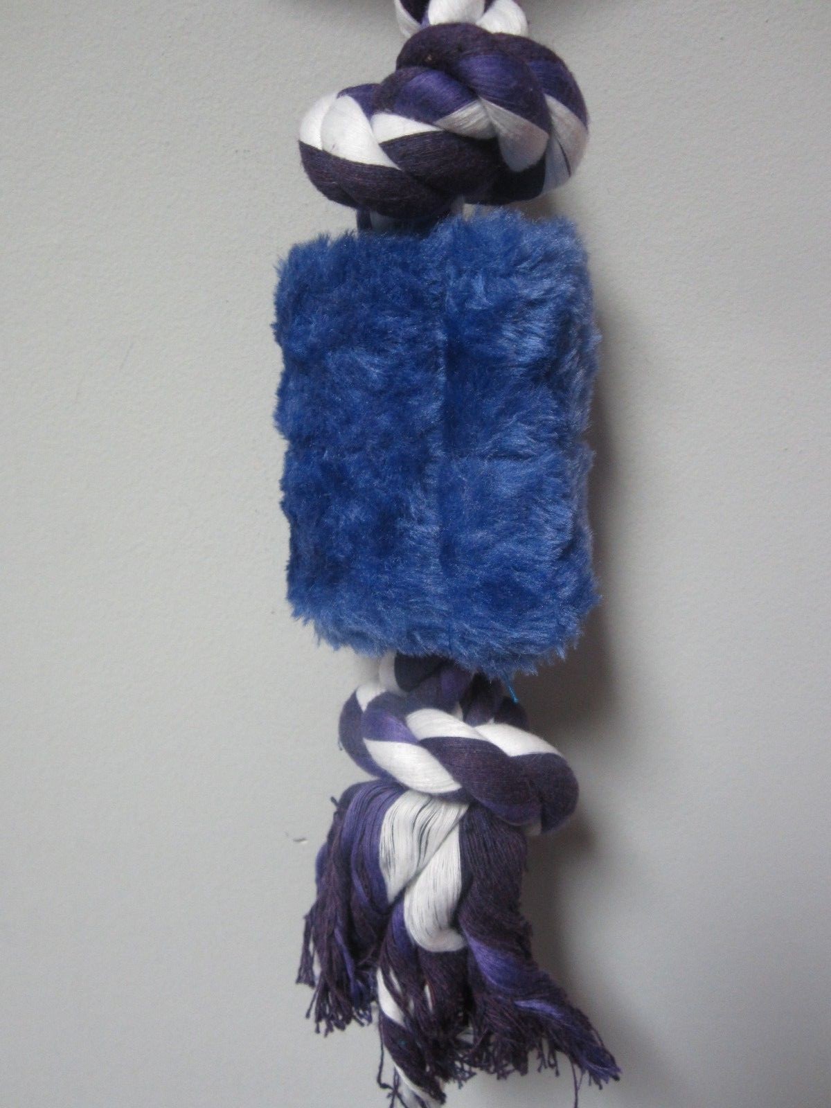 Ruffin' It Tug 'N Squeak Purple/Blue Large Dog Toy