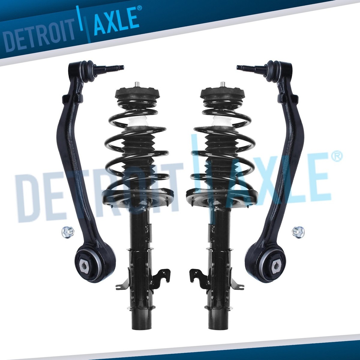 Front Struts Coil Springs Lower Control Arms for 2010 2011 2012