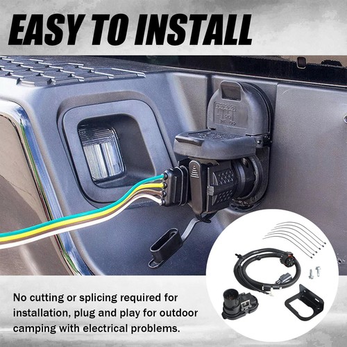 Trailer Hitch Wiring Connector Harness Kit For Ford Transit-150 250 350 Base - Picture 5 of 16