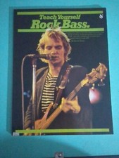 David Gross Teach Yourself Rock Bass For Bass Guitar,Rare Vintage Book