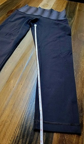 LULULEMON Women’s Black Wide Cropped Straigh Leg High Rise Groove Pants Sz Xs(2) - Picture 8 of 8