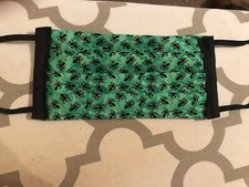 Handmade Face Mask Green Ants 