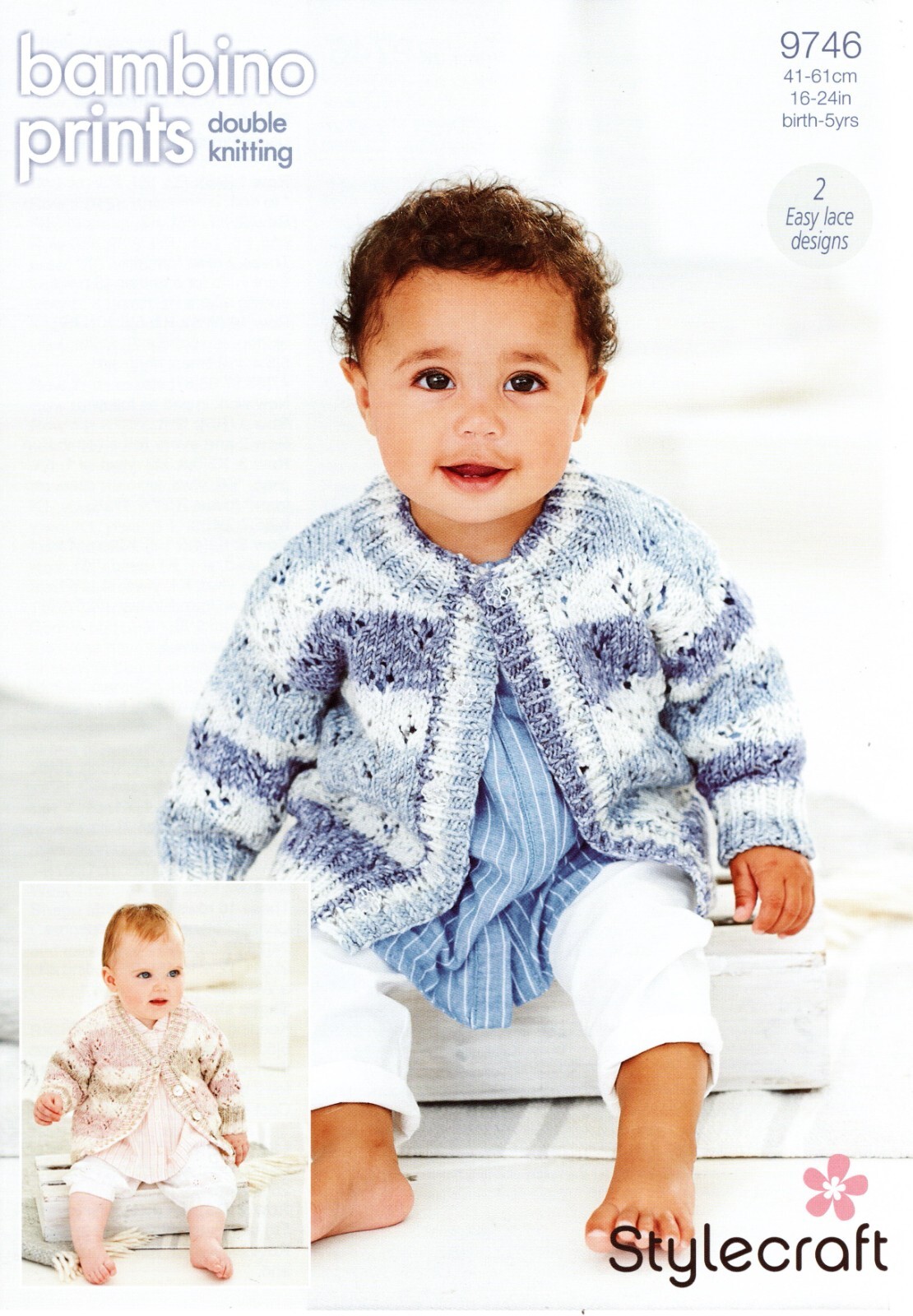 Stylecraft Baby DK Knitting Pattern - 9746 Cardigans - Birth to 5 yrs