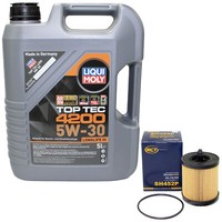 MotoröL Set 5W-30 5 Liter + ÖLfilter SH 452 P FüR Opel Vectra B Astra G 2.2I 16V
