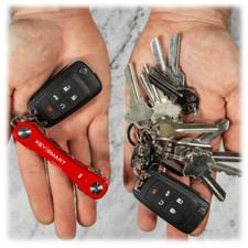 KeySmart Pro - Compact Smart Key Holder w LED Flashlight Tile Bluetooth