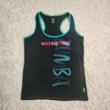 Zumba Women's XL Instructor Black Racerback Athletic Wear Tank Top