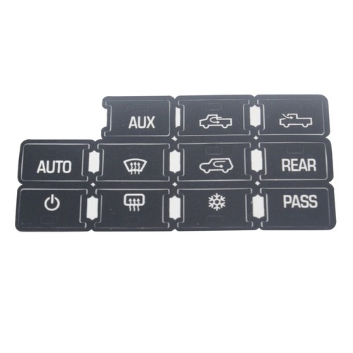 AC Dash Button Repair Kit Dual Climate Control Decal Sticker For Chevy GMC Buick - Picture 7 of 11