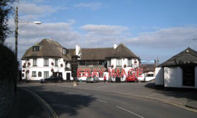 FOTOMONTAGE ANGENEHME INN DAWLISH WARREN AN DER KURVE DES MOUNT ANGENEHME STRASSE BEFO