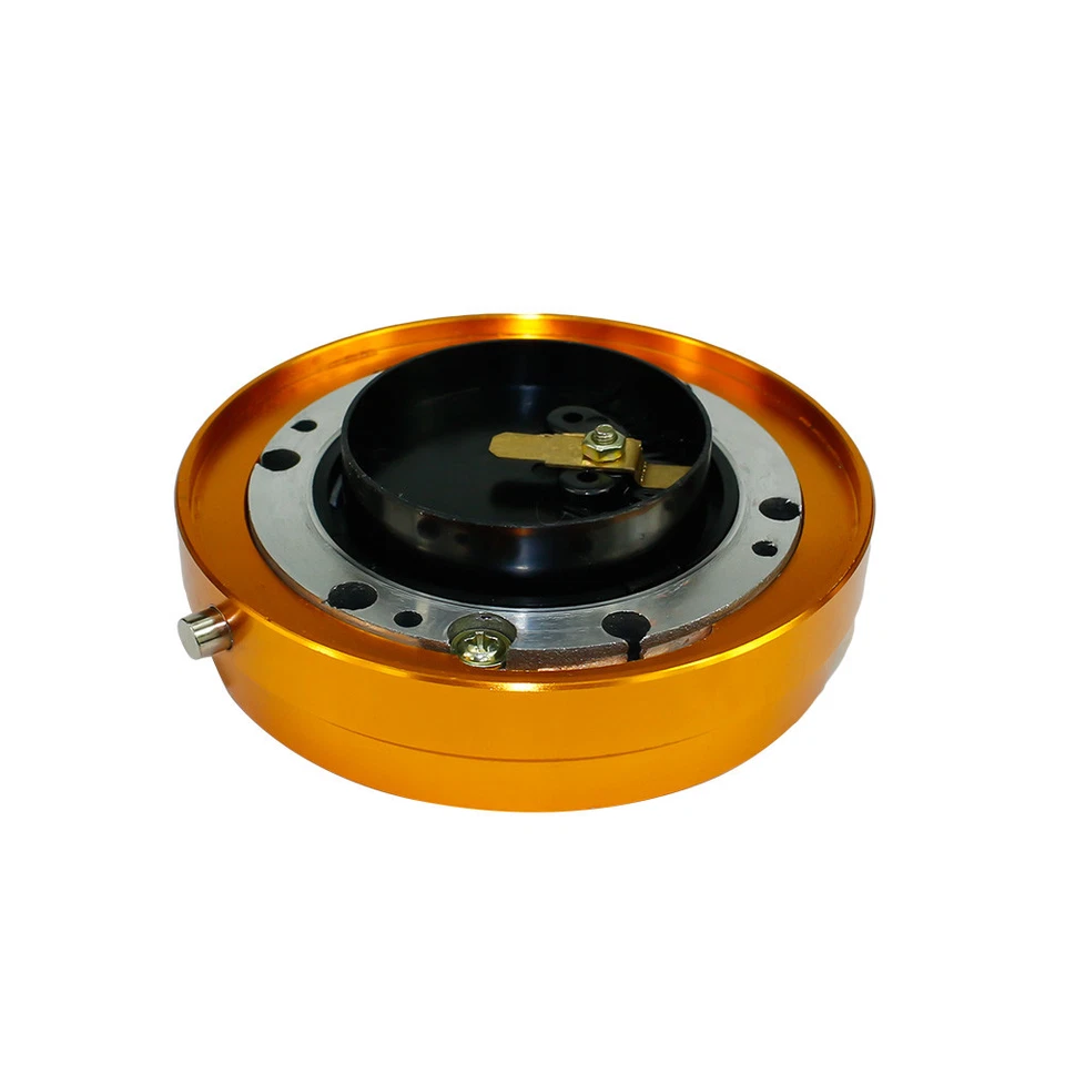 Adaptador de buje de liberación rápida para volante versión delgada de 6 orificios Snap Off Boss Gold Foto 3 de 4