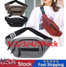 Men Women Fanny Pack Belt waist Bag Cross body Sling Shoulder Travel Sport Pouch