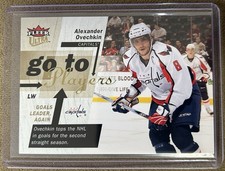 2009-10 Fleer Ultra Go To Players Insert Card #GT1 Alex Ovechkin