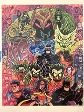 Dan Hipp Batman & Justice League Villains 8x10 Signed Print