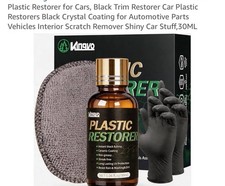 Plastic Restorer for Cars, Black Trim Restorer Car Plastic Restorers Black Cr...