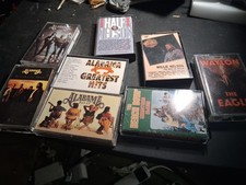 Vtg 8x Lot Of Cassette Tapes Alabama Nelson Waylon Beach Boys