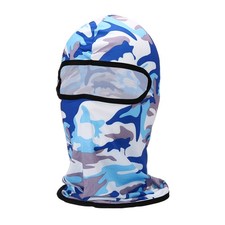 Summer Balaclava Face Mask Sun Protection Face Cover, Camo Light Blue