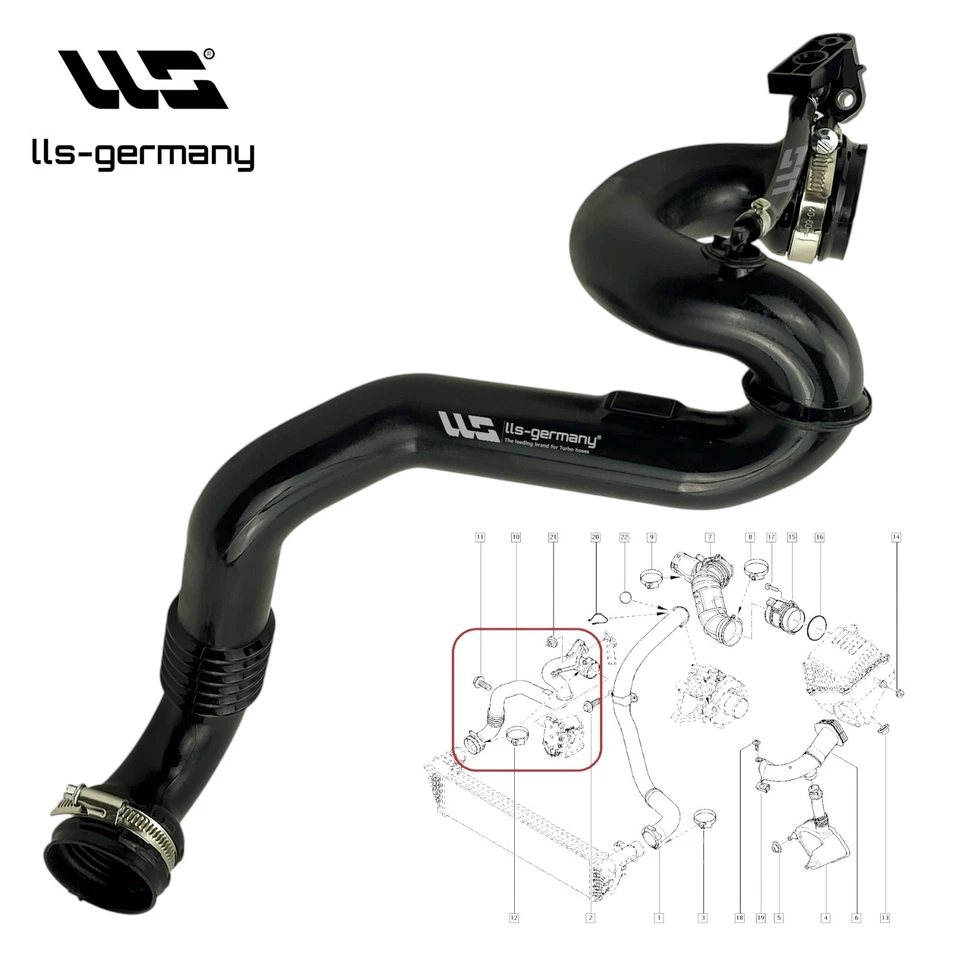 Turboschlauch Ladeluftschlauch für RENAULT Vel Satis 2.0 dCi 8200907826 - Bild 4 von 4