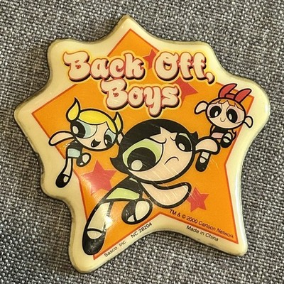 Power Puff Girls ''Back Off Boys'' Puff Magnet, 2000 Cartoon Network