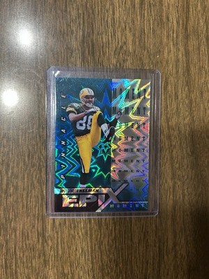 1997 Pinnacle Epix Emerald Antonio Freeman Moment #E7 Packers /30 SSP 