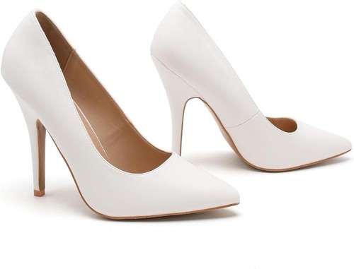 Damas Mujeres Punta Punta Punta Tacón Alto Corte Fiesta Trabajo Zapato Reino Unido Talla 3-12 - Imagen 39 de 49