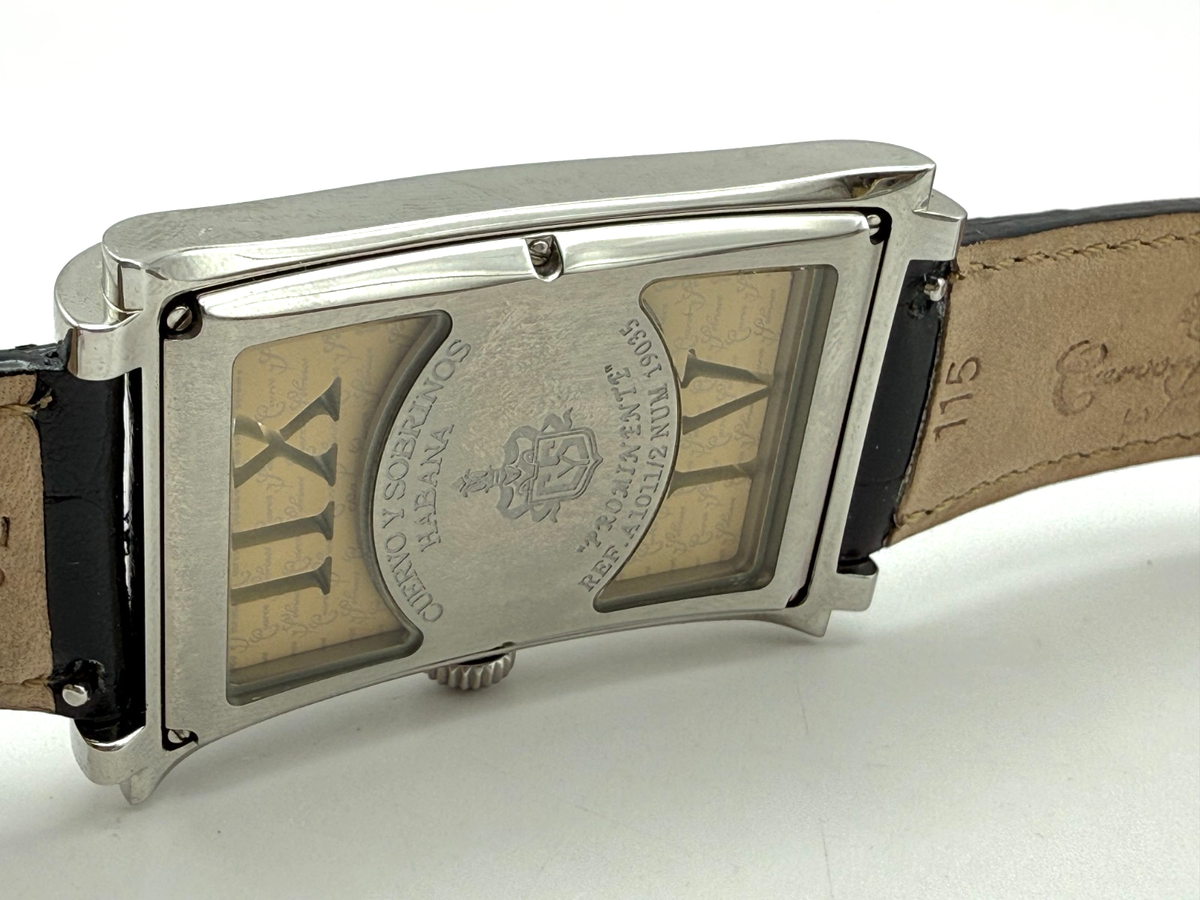 Montre Cuervo Y Sobrinos A1011/2 Havana Prominente Homme Carrée 31mm