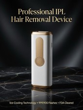 GAWGAP IPL Hair Removal Device White Gold Ice-cooling Skin Rejuv 999999 FDA
