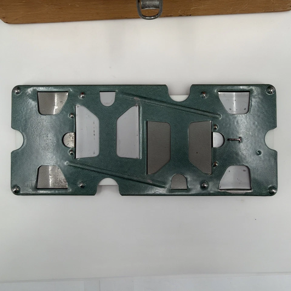 24 Vintage Duplicate Metal Bridge Boards with cards and Wood Case - Image 3 of 4