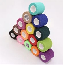 Self Adhesive Elastic Bandage Wrap Sports Tape Knee Ankle Wrist Support 4.8m 1.36 per metre