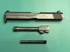 USED OEM FN FORTY NINE COMPLETE SLIDE BARREL RECOIL SPRING 9MM SILVER STAINLESS