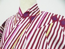 JAPANESE KIMONO YUKATA WHITE 167.5cm 5 ft 6 in COTTON EE7902