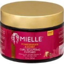 Mielle Pomegranate & Honey Coil Sculpting Custard Gel for Curly Hair oz