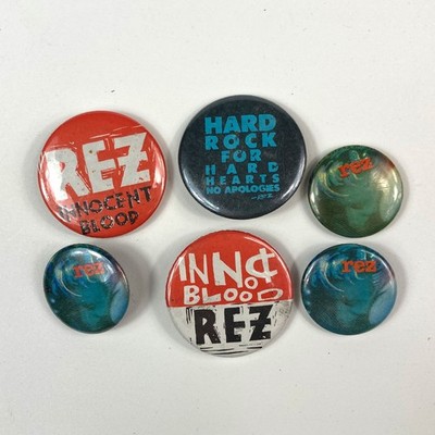 8 REZ Band Resurrection Band Pinbacks Heaven 'N Hell, Innocent Blood, Mommy