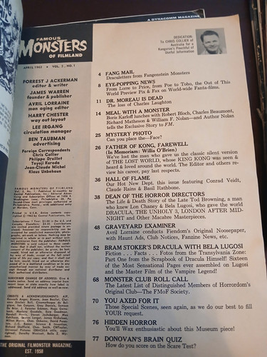 FAMOUS MONSTERS OF FILMLAND ISSUE #22- 1963 - Picture 7 of 24