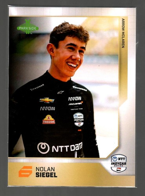 #ad Nolan Siegel 2025 Parkside 4x6 Oversized Card #23 Box Topper Indy Car $15.99