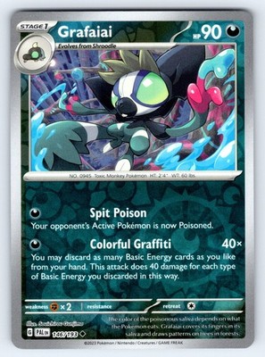 Reverse Holofoil Grafaiai Uncommon SV02: Paldea Evolved 146/193 NM