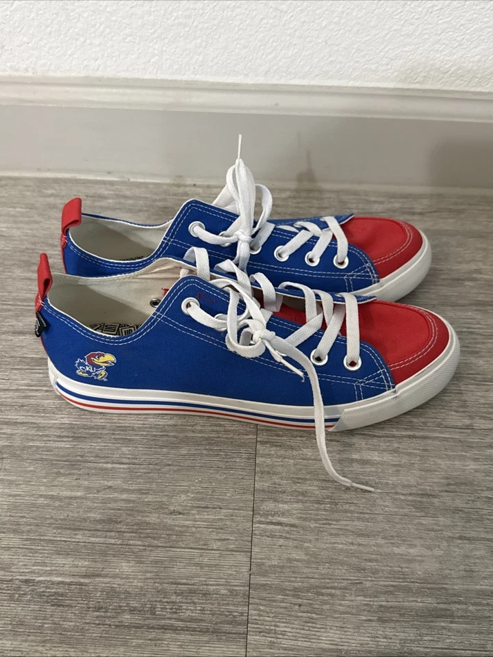 Zapatos de tenis estilo “Converse” Skicks KU Kansas University Jayhawks talla 9 nuevos sin caja Foto 3 de 4