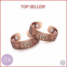 Copper Rings for Women, Thumb Rings 99.99 Pure Copper Magnetic Rings with 3500