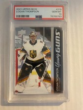 2021-22 Upper Deck Series 1 Young Guns Logan Thompson Las Vegas #219 PSA 10