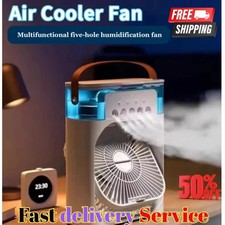 Portable 3 in 1 Fan Air Conditioner Household Small Air Cooler LED Night Lights